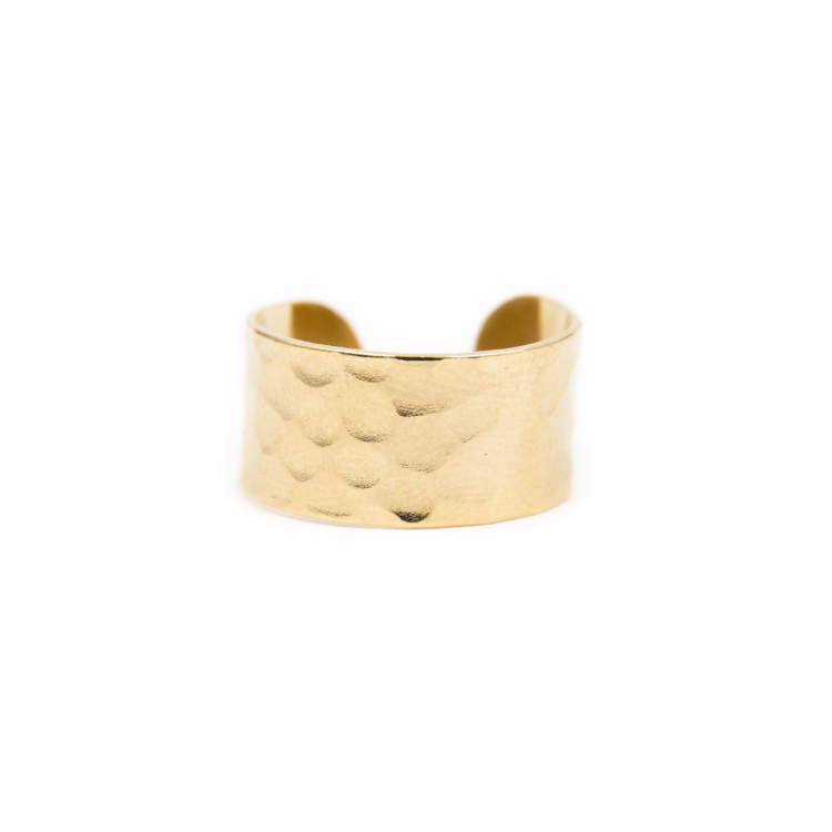 Bague martelé