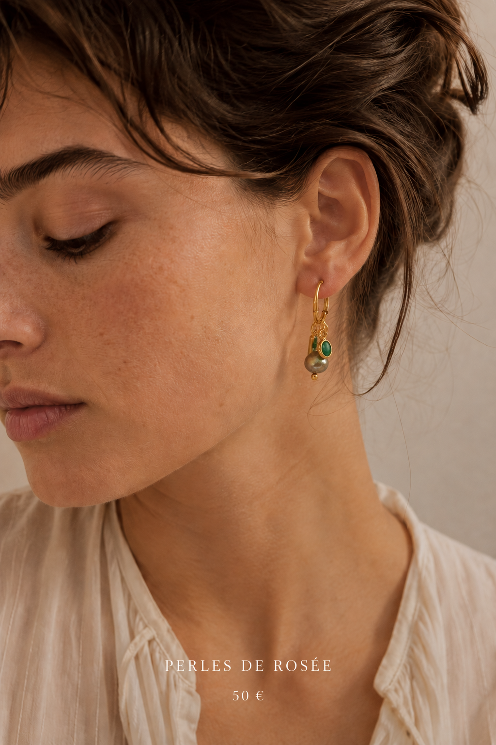 Boucles d’oreilles Perle de Rosée